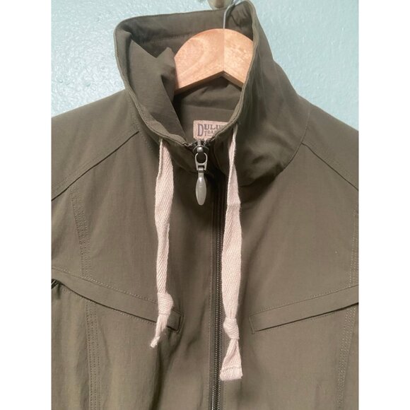 Duluth Trading Co Women's Dark Green Full Zip Cowlneck Jacket Size Medium - Picture 7 of 9